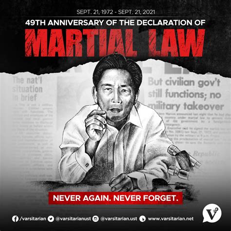 Declaration of Martial Law .